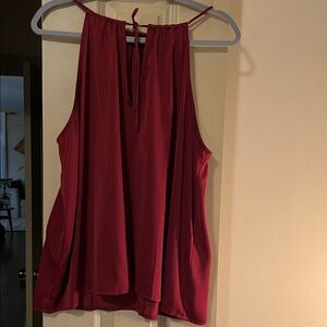 Banana Republic Rich Red Sleeveless Blouse